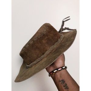 Vintage Hat Western Hat with Braided Band